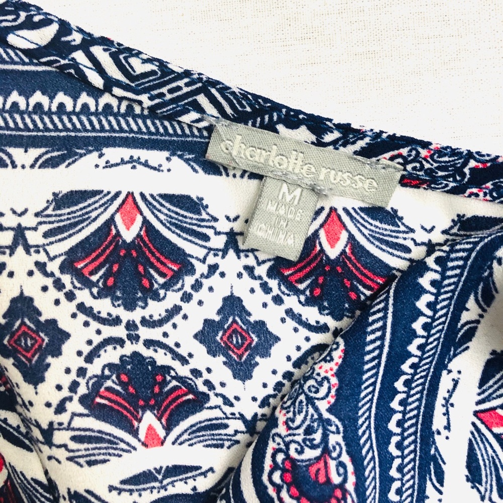 Charlotte Russe Women's Medium Multicolor Blouse - Picture 3 of 3